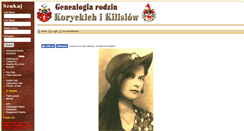 Desktop Screenshot of korycki.genealogiapolska.pl