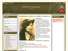 Tablet Screenshot of genealogiapolska.pl
